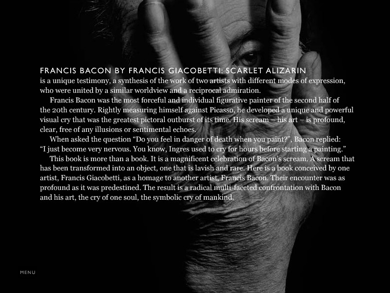 Francis Bacon by Francis Giacobetti